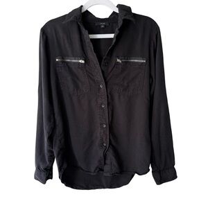 Joe's Jeans Black Button Down Shirt Streetwear Women’s S